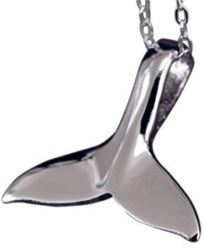 NicoWerk SAN147 Pendentif en forme de queue de dauphin en argent 925 avec queue de baleine lisse et ludique pour femme