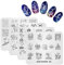 KADS Nail Art Stamp Plate Night Sky Series Nail Stamping Plate Template Image Plate Nail Art DIY Decoration Tool