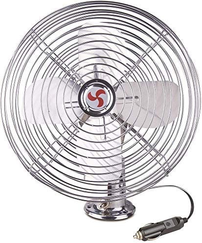 Wehmann Ventilator Jumbo 24V 24 Volt Durchmesser 23 cm 8 komplett aus Metall verchromt