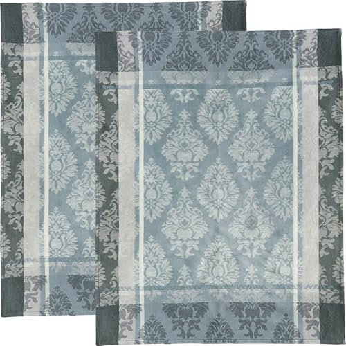 Erwin Müller Geschirrtuch 2er-Pack Halbleinen grau Größe 50x70 cm