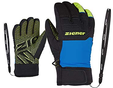 Ziener Kinder Ski-Handschuhe/Wintersport Wasserdicht Atmungsaktiv Trendig Primaloft LANUS AS, persian blue, 6