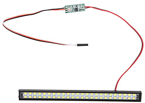 RC-Dachleuchte, doppelte Reihen von 48-teiligen LED-Lampenperlen, Universal-Lichtleiste, hohe Helligkeit, für RC-Crawler, Outdoor, Home