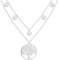 Reskthetic® - Lebensbaum Kette verstellbare 5 Coin Damen Halskette I Frauen Lebensbaumkette Silber aus Edelstahl I Baum des Lebens Kette…