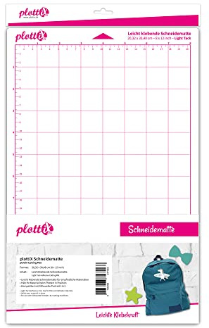 plottiX Schneidematte für Silhouette Portrait - 20,32 x 30,48 Leicht klebend