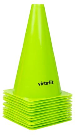 VirtuFit Pylonen Set Trainingskegel - Fußballsport - Fußball-Trainingskegel