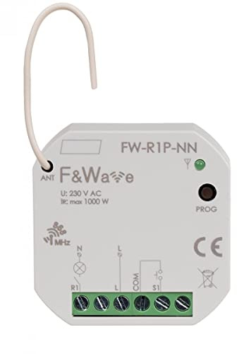 Funk-Multifunktionsrelais, für Installation ohne Neutralleiter FW-R1P-NN f&f 5902431672977