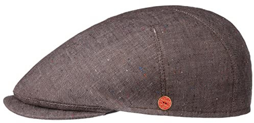 Mayser Simon Colour Spots Flatcap Schirmmütze Schiebermütze Leinencap Baumwollcap Herren - Made in the EU mit Schirm, Futter, Futter Winter Herbst Frühjahr Sommer Frühling-Sommer Herbst-Winter - 55