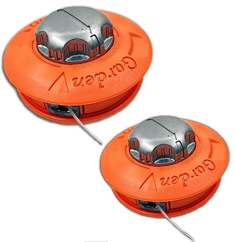 MOIS Cabezal Desbrozadora Universal (2 Unidades) Hilo Recambio M10x1,25 para Segadora De Césped, Repuesto Desbrozadora Cabezal Aluminio, Cabezal Desbrozadora Cadena