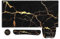 Anyshock Mousepad with Wrist Rest, Desk Pad for Keyboard and Mouse, Black Mouse Pad, Ergonomic Mouse Pad Set, Keyboard Wrist Rest with Coaster, Desk Mat Set for Office (Black Gold Marble)