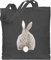 Baumwolltasche - Taschen - Ostern Hase I Hasen Oster Hasenmotiv I Osterhase - Unisize - Dunkelgrau - ostergeschenk häschen tasche osterhasen ostern￼ erwachsene hasenbeutel beutel mit kaninchen