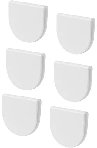 6 Pièces Clips de Rideau de Douche Anti-éclaboussures Douche Auto-adhésifs Clips pour Fixation de Rideau de Douche de Garde