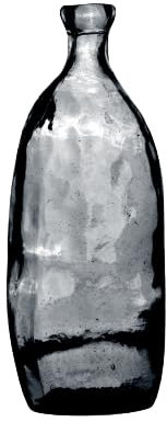 NATURAL LIVING VASE LEA 3L Quartz AUS RECYCELTEM Glas Durchmesser 13CM X H35CM
