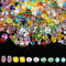 900pcs Perles en Cristal 4/6/8mm Mélangées pour Bijoux - Verre à Facettes pour Collier, Boucle d'Oreille, Bracelet Artisanal (Couleur Claire)