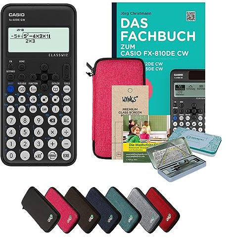 CALCUSO Ensemble Premium Rose avec Calculatrice Casio FX-82DE CW