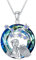 enjoylifecreative Damen Jungfrau Sternzeichen Kristall Halskette 925er Sterling Silber Virgo Geburtsstein Horoskop Anhänger Kette Sternbild Astrologie Schmuck Geschenke für Frauen Mädchen