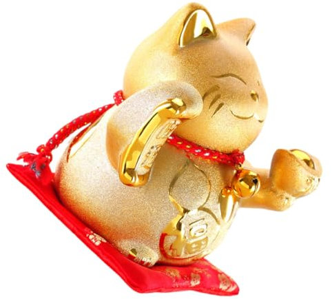 Warmhm Piggy Bank Glückskatze Aus Keramik Charmante Spardose Für Schreibtisch Glücksbringer Für Zuhause Und Büro Zum Sparen Von Geld Spargewohnheiten