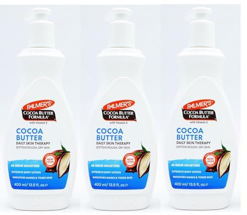 Palmer's 3 X 400 ml Premium Cocoa Butter Formula Body Lotion for Ultimate Moisturiser