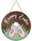 Osterkranz Welcome mit Hase Dekorativer Türkranz -Hängeschild aus Holz, Häschen, Willkommenstür, rustikales Osterkranz-Schild aus Holz für Haustür, Osterkranz mit Hase (Army Green, One Size)