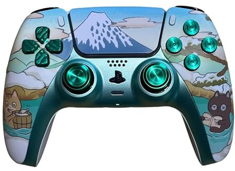 Controller Clever Green Cat World Custom (compatibile con PS5)