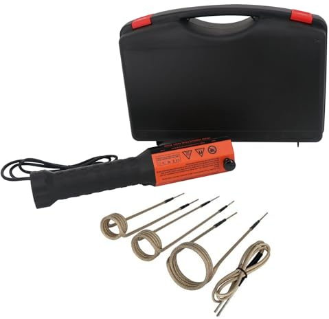 Radiateur à induction sans flamme, 1000 W, portable, magnétique, extracteur de vis 240 V, chauffage à induction, kit de chauffage à induction, 4 bobines