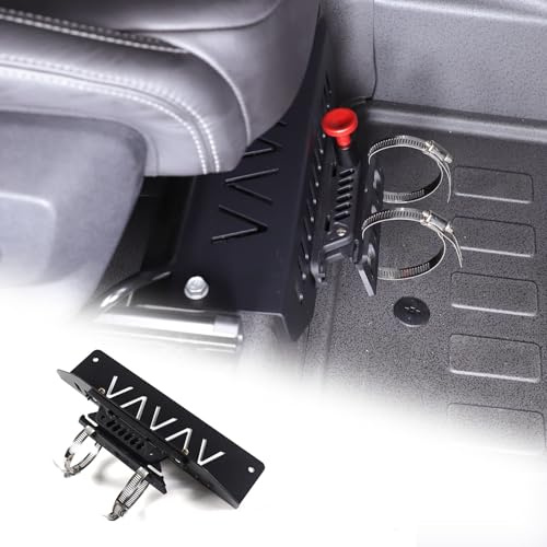 for Ineos Grenadier 2020-2024 Under Passenger Seat Quick Release Roll Bar Fire Extinguisher Bracket,Adjustable Carbon Steel Fire Extinguisher Holder Bracket,Fire Extinguisher Bottle Tie Bracket