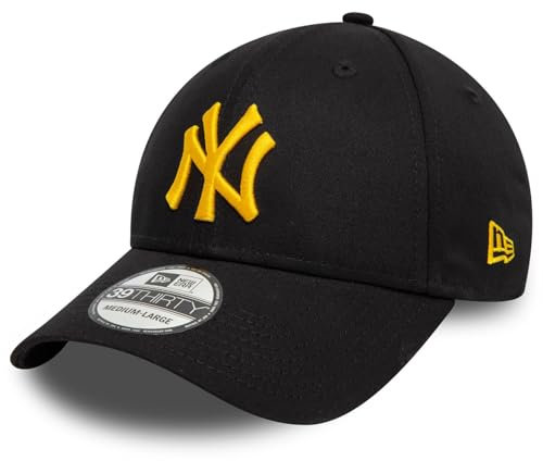 New Era 39Thirty Stretch Cap - New York Yankees Black - M/L