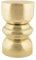 Leitmotiv Sitzpuff Glow Ring - Gold - 29.5x29.5x47.5cm - Rund - Eisen - Sitzhocker Wohnzimmer & kinderzimmer - Pouf