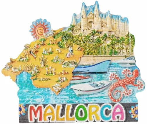 Majorca Spain Tourist Souvenir 3D Fridge Magnet Home Kitchen Refrigerator Decoration Magnets Keepsake Craft