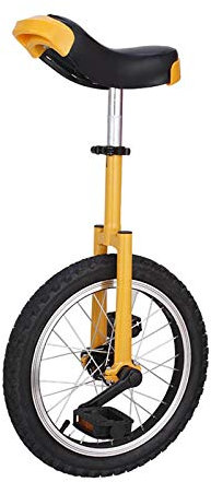 SXYKXYDL Einrad für Erwachsene und große Kinder mit 16/18/20-Rädern, gelbes Unisex-Anfängerfahrrad von BoGirls für Outdoor-Sport, Gleichgewichtsübungen (Größe: 46 cm (18 Zoll))
