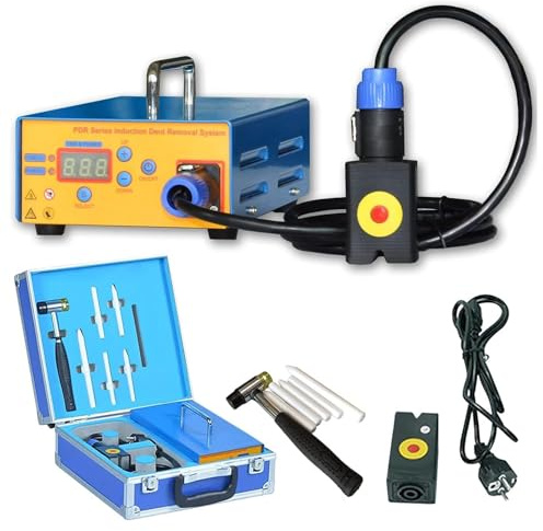 Outil De DéBosselage sans Peinture -1380W Chauffage Par Induction Voiture Dent Retrait Machine Indolore Pdr BoîTe Chaude, Outils De DéBosselage De Carrosserie Automatique