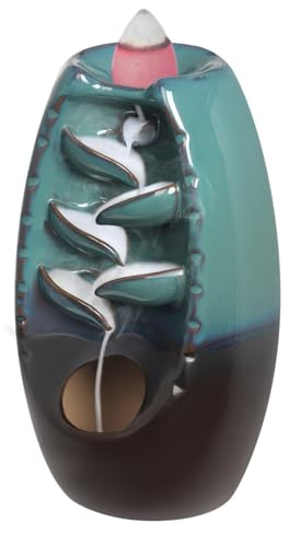 Brûleur d'encens en céramique : cascade d'encens à refoulement, idéal pour l'aromathérapie et les décorations de salon