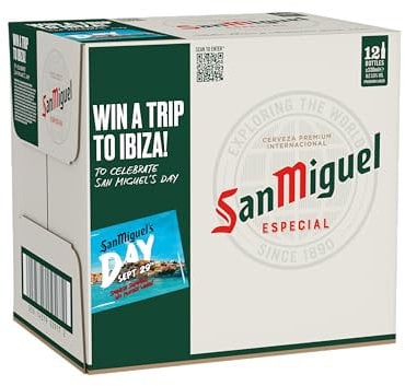 San Miguel Premium Lager Beer, 12x330ml bottle