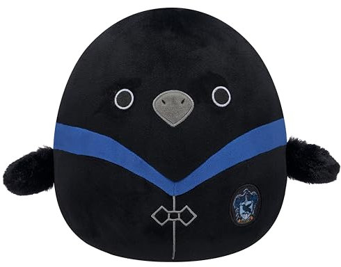 Squishmallows SQWB00325 - Harry Potter Ravenclaw Rabe in Hogwarts Robe 25 cm, offizielles Jazwares Plüsch, superweiches Kuscheltier