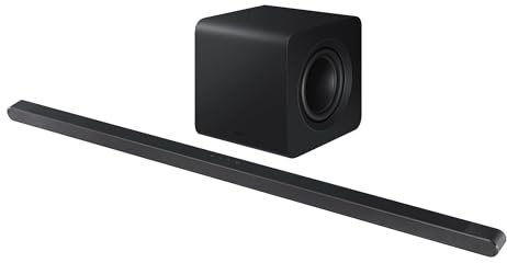 Samsung HW-S800D/XU 3.1.2ch Lifestyle Ultra Slim Soundbar in Black with Subwoofer, Alexa Built-in and Dolby Atmos (Renewed)