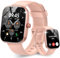 Csasan Reloj Inteligente Hombre Mujer, 1.91 Smartwatch con Llamadas Bluetooth y Whatsapp Notificación, 112+ Deportivos Modos Smart Watch con Pulsómetro/Monitor de Sueño, IP68 Pulsera Actividad, Rosa