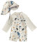Baby Uv Badeanzug Weiß Mit Sonnenhut Bademode Kleinkind Mädchen Schwimmanzug Baby Jungen 86 Mit Bein Einteiler Badeanzüge Tier-Print Zweiteiler Badeanzug Kinder Swim Suit Kids Boy Girls
