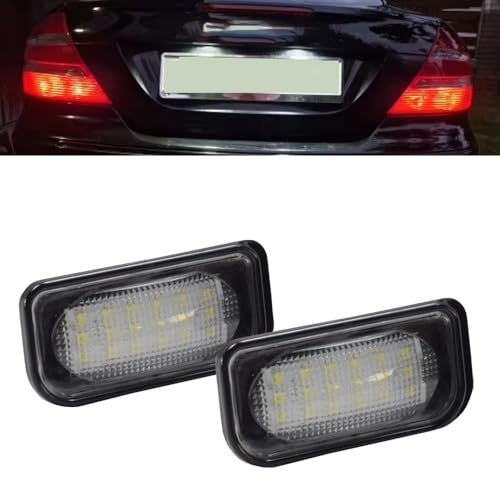 Fouedy Auto LED Kennzeichenbeleuchtung Montage Ersatz für Benz C-Klasse W203 R230 W209 C209 A209 SL CLK Klasse