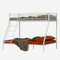 MEUBLE COSY Lit superposé 3 Places en métal avec Sommier à Lattes Cadre de Lits 90x190 et 140x190cm pour Enfant Adulte, Blanc