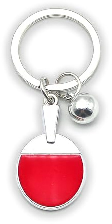 Zynara Tischtennisbälle Schlüsselanhänger Geschenk, Mini Tischtennisschläger Glücksbringer, Auto Schlüsselanhänger für Trainer, Jungen, Männer, Einschulung, Weihnachten