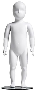 GOCHUSX Ganzkörper-Schaufensterpuppe, Stehende Mannequin-Figur, Präsentationsmodell, Weißes Leichtgewicht-Mannequin Für Kleidung Aller Art(80cm)