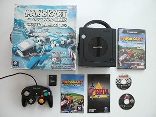 Black GameCube Console & Mario Kart: Double Dash Pak