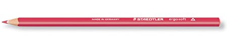 STAEDTLER Dreikant-Buntstift ergosoft, bordeauxrot VE = 1