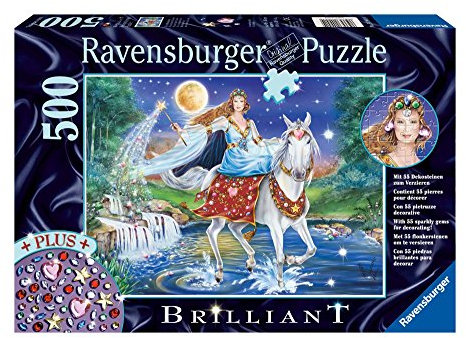 Ravensburger 14941 - Fee im Mondschein - 500 Teile Brilliant Puzzle