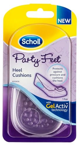 Scholl Party Fersenkissen: Gel-Material, Frauen, Aktive Frauen, Unisex, Einlegesohle, Fersenkissen, Farblos