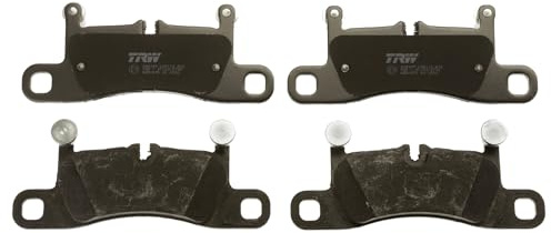 TRW GDB1875 Brake Pad Set of 4 Compatible for Volkswagen Touareg (7P5, 7P6) 2010-2018 Rear Axle and Other Vehicles
