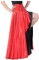 Spanish Bull Dance Rock für Erwachsene, Flamenco, zweilagig, Satin, innen rot / schwarz, rot/black, Einheitsgröße