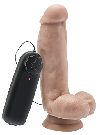 Get Real Dildo 6 Inch w. Balls Vibrator er Pack(x)