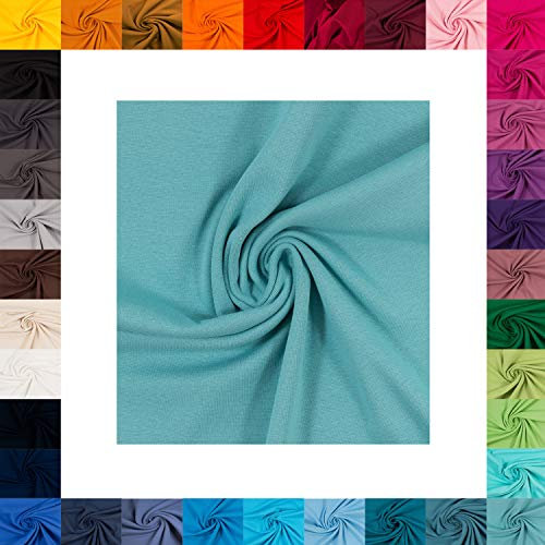 French Terry Maike von Swafing- Meterware- 0,25 m angeraut- Uni- Sommersweat (Mint 263)