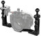 VBESTLIFE Wasserdicht Tauchen Licht mit Griff Grip, Aluminium Dual Handheld Stabilisator Camera Unterwasser Handgriff für Blitzlicht oder Videoleuchten.