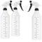 com-four® 3x Sprühflasche mit Skala - chemiebeständiger Pumpsprüher mit 28/400 Gewinde für Haushalt, Garten, Werkstatt, Auto - Zerstäuberflasche 900 ml mit verstellbarer Düse (EPDM)
